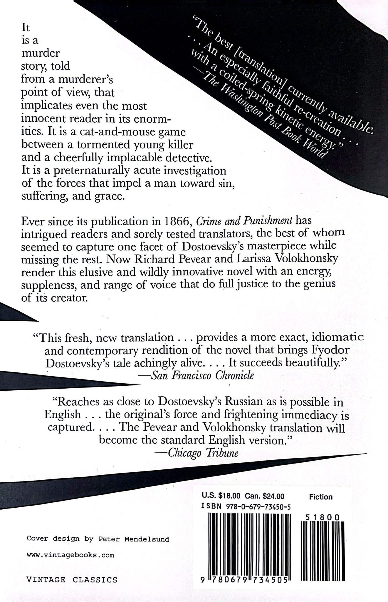 Crime and Punishment Back Cover by Fyodor Dostoyevsky