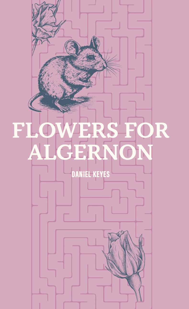 Custom Notebook to Accompany Flowers for Algernon by Daniel Keyes