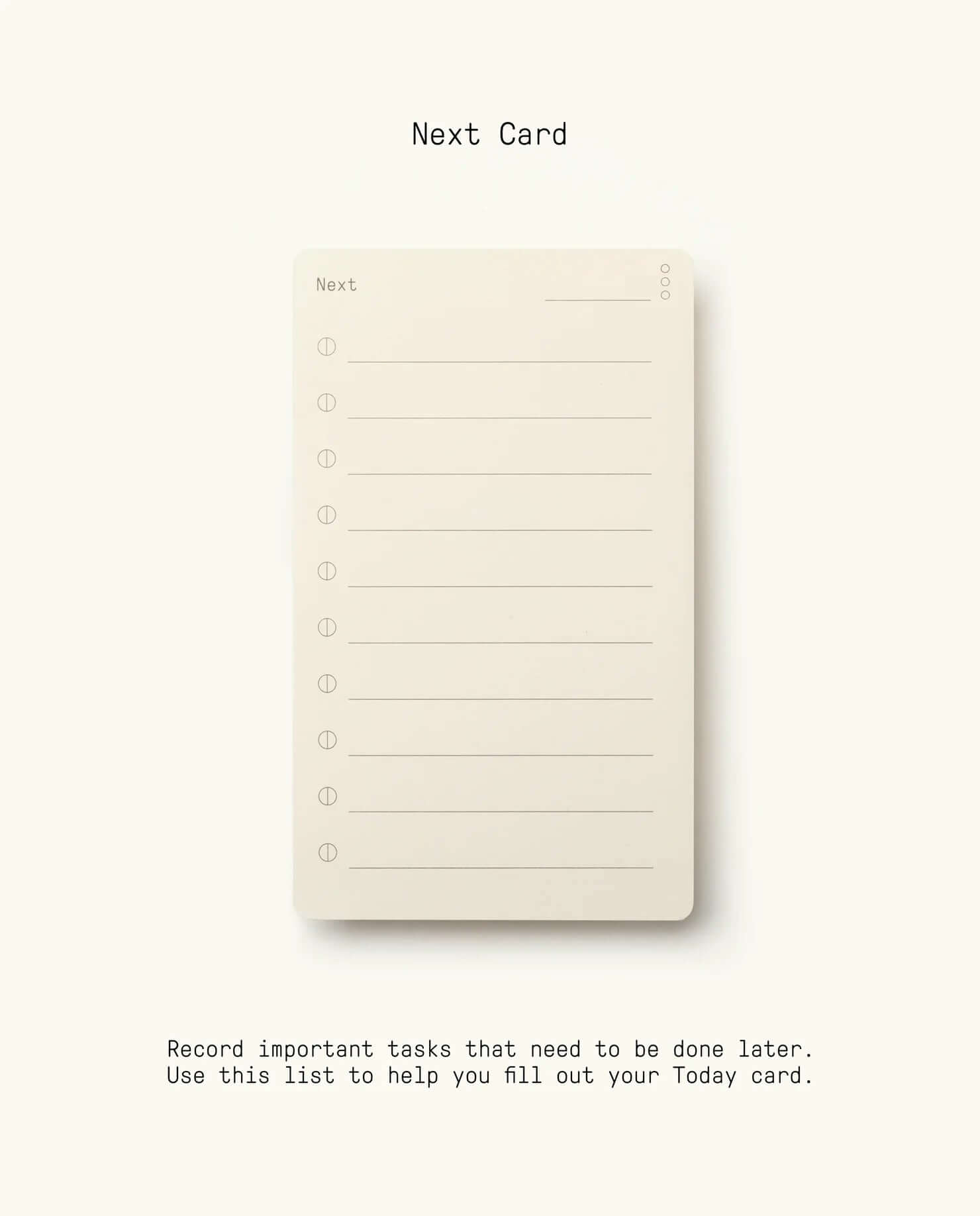 Logal Card Ugmonk Analog Cards | Simplify Your Notes & Tasks – Edgewater Bookstore
