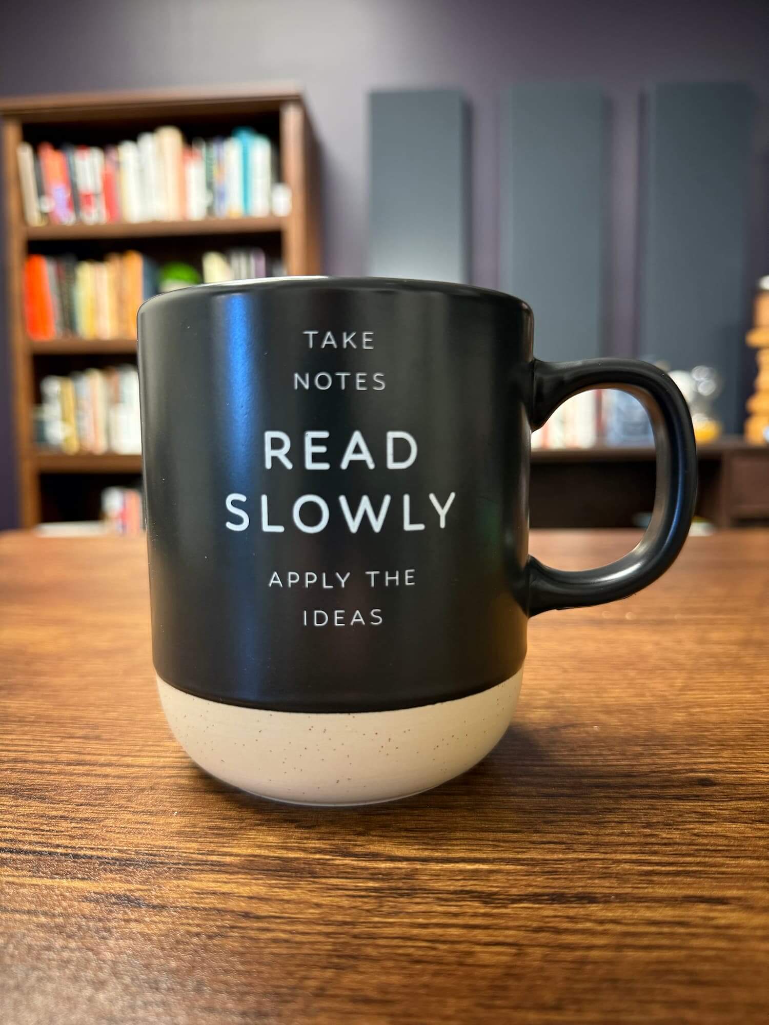 The "Read Slowly" Mug