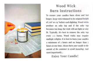 Bookworm Candle Instructions